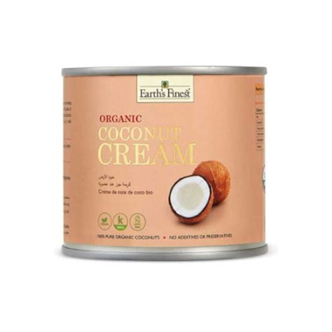 Buy Earths Finest Organic Coconut Cream 200ml Online At Best Price In