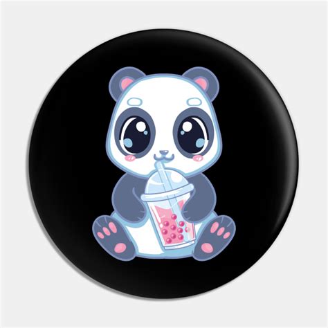 Cute Panda Boba Bubble Tea Panda Bear Boba Drink Panda Drinking Boba