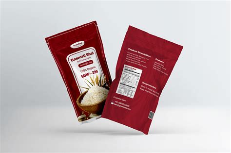 rice packaging design behance