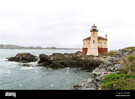 Coquille River Lighthouse, Oregon-USA Stock Photo - Alamy