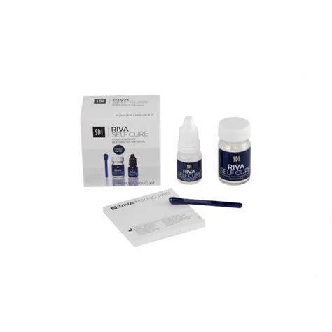 Kit Ionômero Vidro Restaurador Riva Self Cure Pó 10g Líq 6g 5 2ml