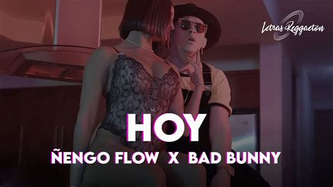 HOY ÑENGO FLOW X BAD BUNNY Letra Lyric YouTube