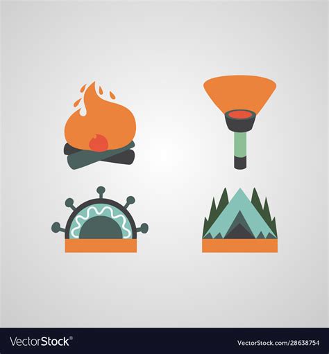 camp logo royalty  vector image vectorstock