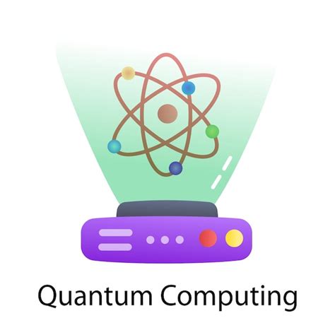 premium vector  computer screen   atom