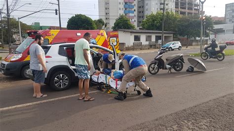 Motociclista Fica Ferida Ao Sofrer Queda No Centro CGN O Maior