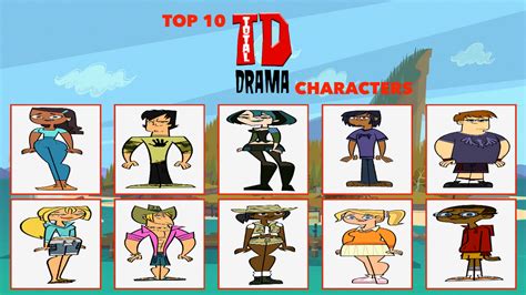 My Top 10 Favorite Total Drama Characters By Meadisback1992 On Deviantart