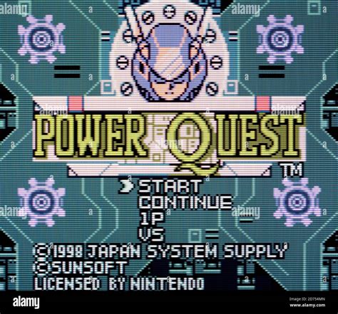 Power Quest Nintendo Game Boy Color Videogame Editorial Use Only