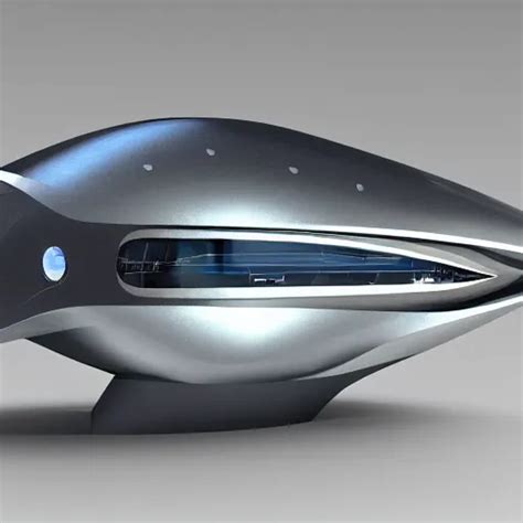 Tuna Shaped Spaceship Elegant Futuristic Stable Diffusion Openart