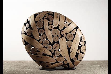 Lee Jae Hyo Organic Sculpture Wood Sculpture Stone