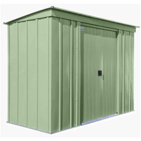 Arrow Classic Ft W X Ft D Sage Green Metal Shed Sq Ft