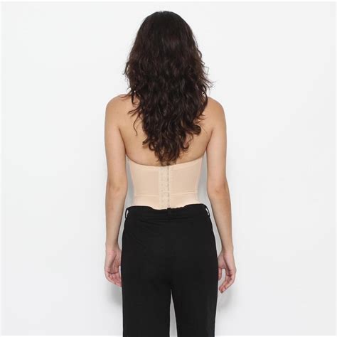 Deadstock Vintage Nude Tan Lace Crop Corset Depop