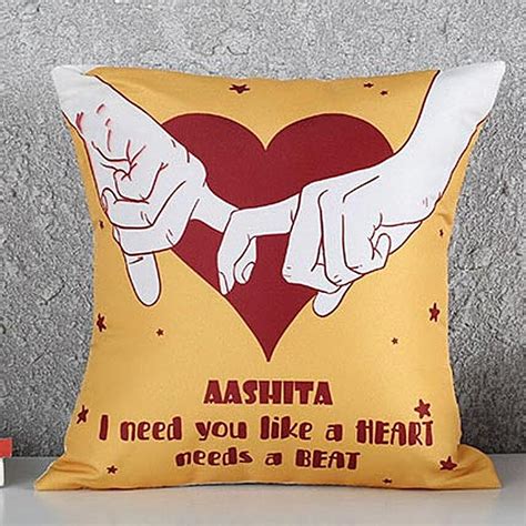 Buy Send Personalized Heart Cushion Online FNP