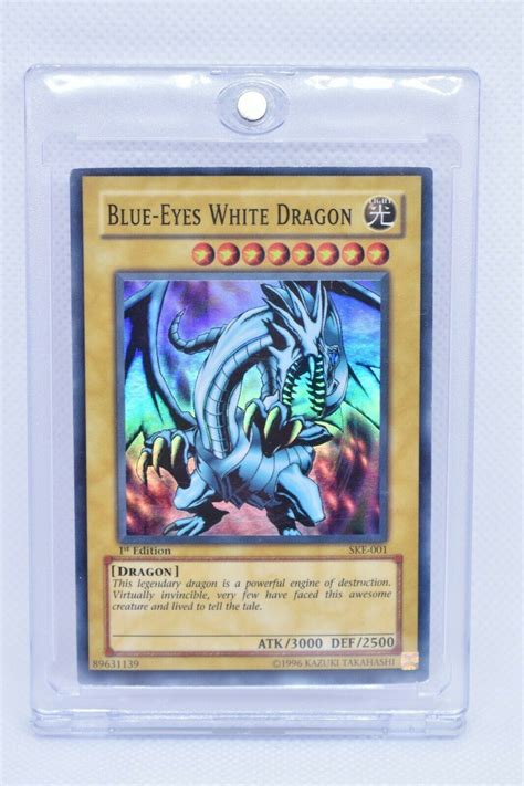 Yu Gi Oh Blue Eyes White Dragon Ske St Edition Holo Super Rare