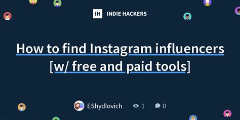 How To Find Instagram Influencers [w Free And Paid Tools]