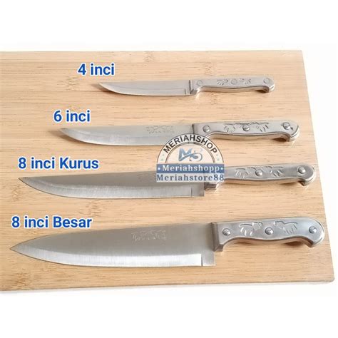 Jual Pisau Dapur Daging Tebal Gg Stainless Steel Chef Knife Double