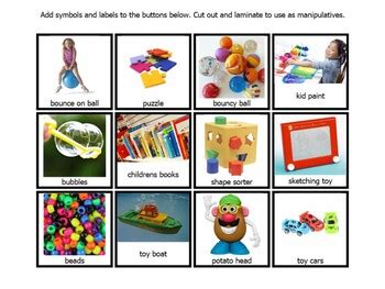 PECS Toys (36 Cards) Visual Communication Cards for Nonverbal ASD ...