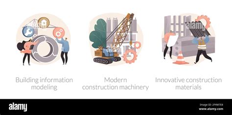 Construction Technology Innovation Abstract Concept Vector