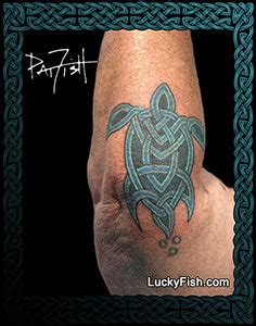 celtic knot sea turtle tattoo design luckyfishart