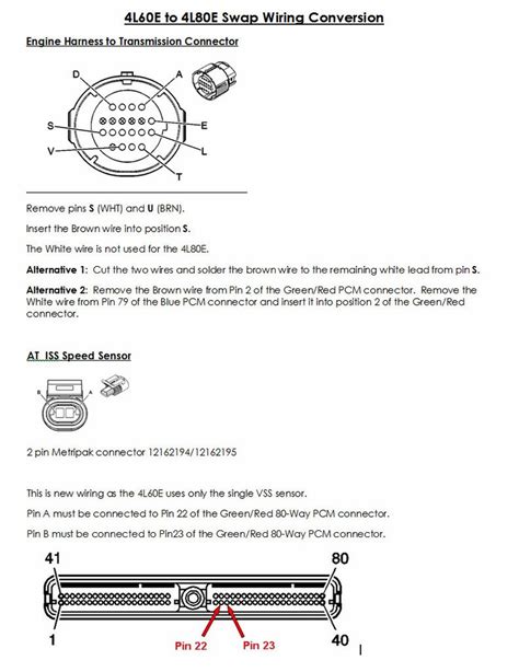 4l60e Transmission Wiring Diagram Wiring Diagram