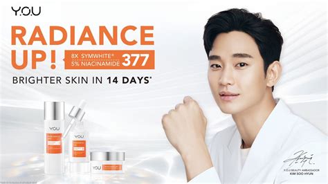 Gandeng Kim Soo Hyun Y O U Beauty Perkenalkan Y O U Radiance Up