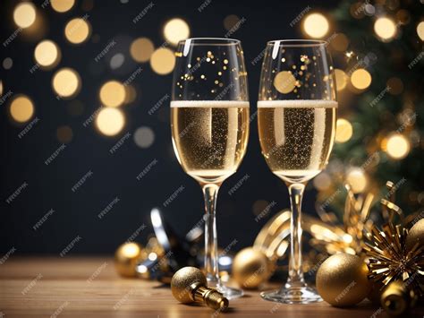 Premium Ai Image Birthday Celebratory Toast Cheers Champagne Flute
