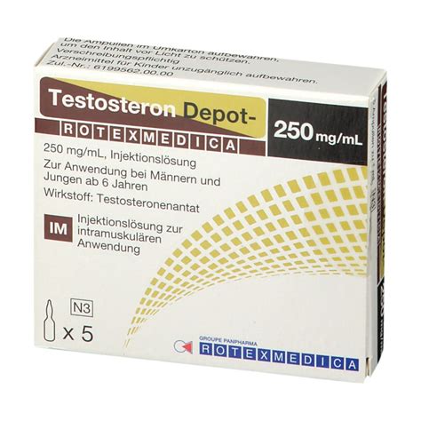 Testosteron Depot-Rotexmedica 250 mg/ml 5x1 ml mit dem E-Rezept kaufen ...