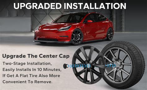 Klutchtech Tesla Model 3 Hubcaps 18 Inch Aero Wheel