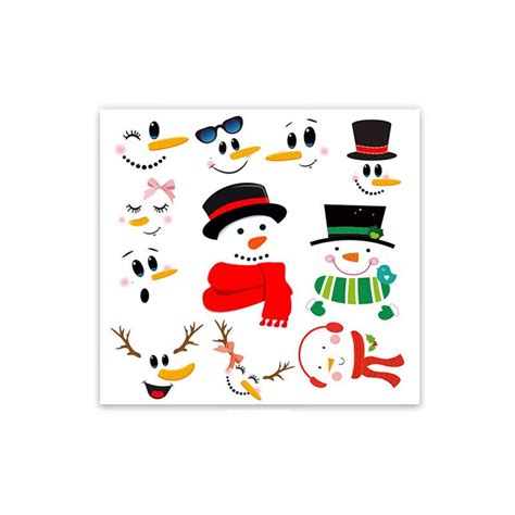 Cartoon Sneeuwpop Glas Venster Waterdichte Pvc Sti Grandado