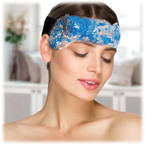 Morningsave Therarx Reusable Hot Cold Therapy Gel Bead Eye Mask Headband Wrap Bundle