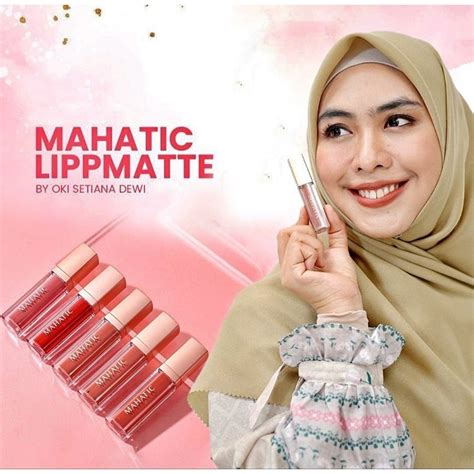 Jual Mahatic Lip Cream Matte Nude Lipstick Anti Hitam Kering Transferproof Halal By Oki