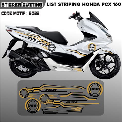 Jual Cutting Sticker Cutting Motor Honda Pcx Sticker List Keren Dan