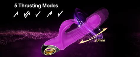 Thrusting Dildo G Spot Rabbit Vibrator Silicone Realistic Dildo Massager Clitoral Vaginal