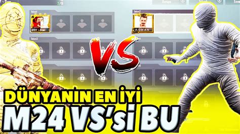 DÜNYANIN EN İYİ AMBAR VS si PUBG MOBİLE DÜNYANIN EN İYİ M24 VURUŞU