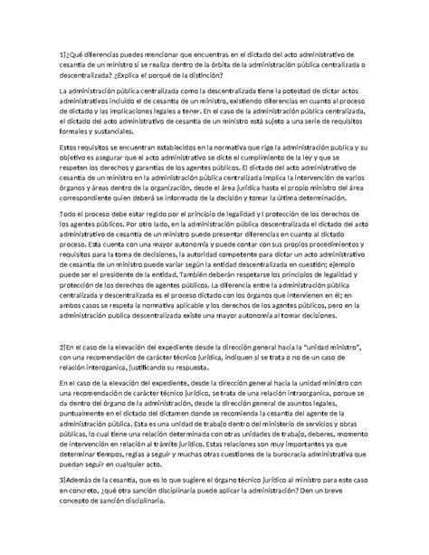 Derecho Administrativo Tp Qu Diferencias Puedes Mencionar Que