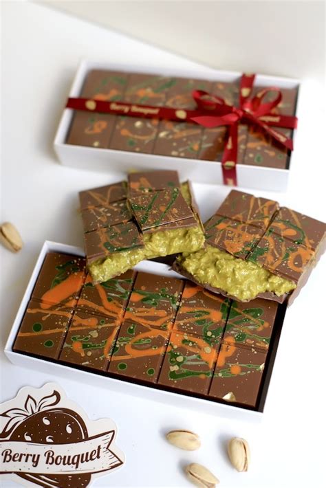 🍫 Дубайский шоколад молочный с фисташковой начинкой – купить с ...