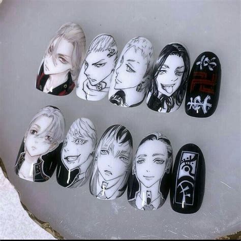 Pin by jijino on nail aesthetics 💕 | Anime nails, Halloween acrylic ...
