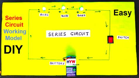 How To Make Series Circuit Working Model With Led Lights With