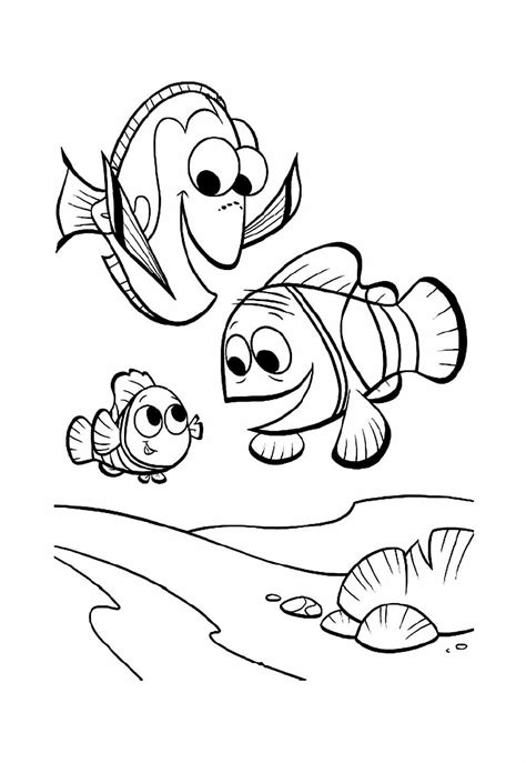 Desenhos Procurando Nemo - Desenhos de Procurando Nemo para Colorir e Pintar - Tudo Para Colorir