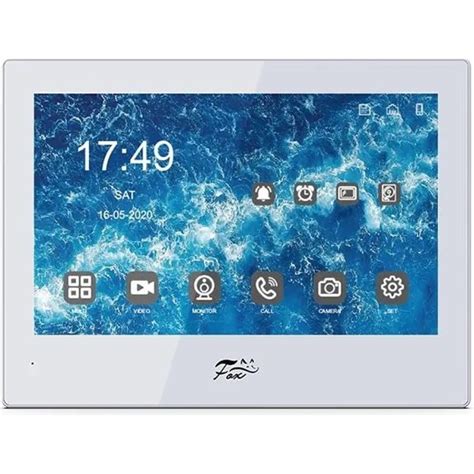 IP-домофон FOX 8” IPS LCD (1280x800), WIFI, LAN, POE FX-IVD800WPE ...