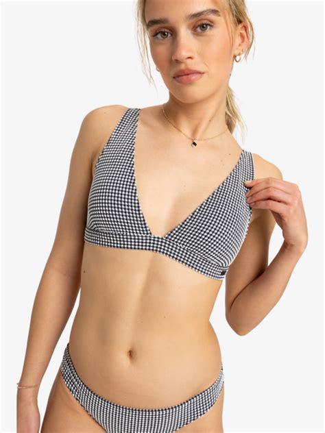 Gingham Top De Bikini Triangular Para Mujer Roxy
