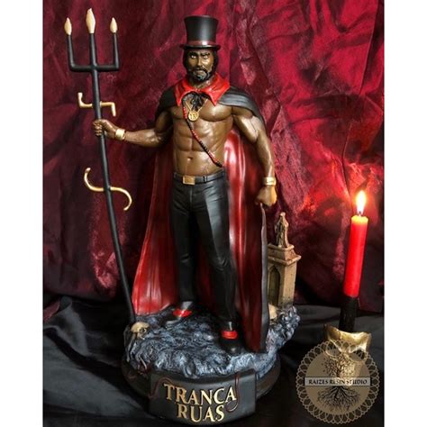 Est Tua Escultura Exu Tranca Rua Premium Shopee Brasil