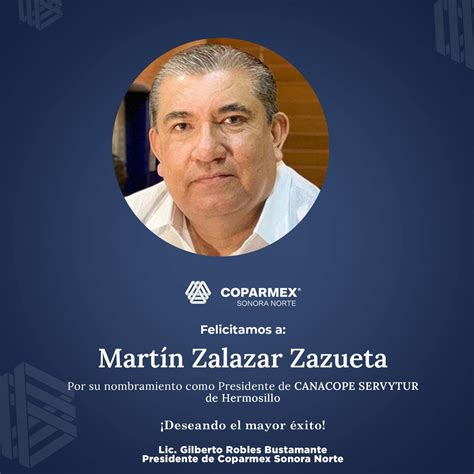 Coparmex - 🎉 ¡Felicidades, Martín Zalazar Zazueta! 🎉 Por su