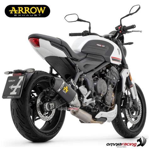 Full Exhaust System Arrow Veloce Black Aluminum Slip On Approved For