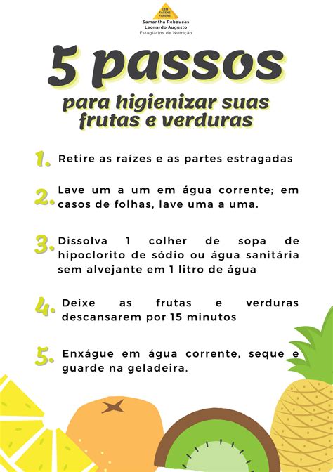 Como Higienizar Frutas E Verduras Corretamente Infoupdate Org