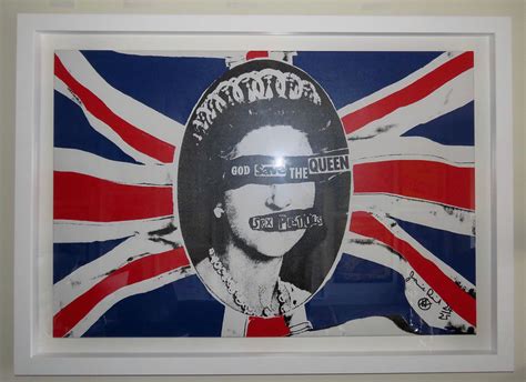 Sex Pistols God Save The Queen Jamie Reid Canvas Poster The Art Of Punk