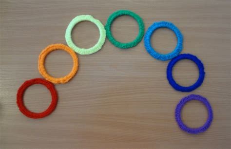 «Разноцветные колечки». Изготовление игры (12 фото). Воспитателям ...