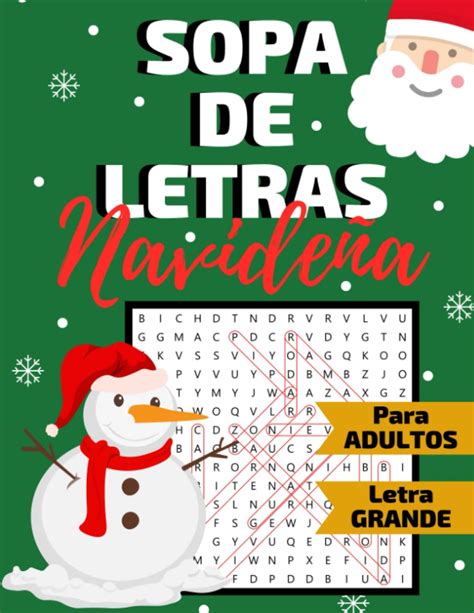 Buy Sopa De Letras Navide A Para Adultos Letra Grande Sopa De Letras