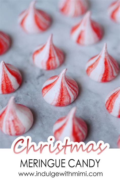 Easy Candy Striped Meringue Cookies Recipe Meringue Cookies Meringue Valentines