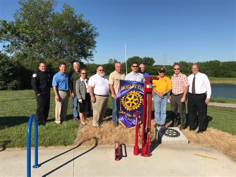 Johnston Terra Park Rotary Bike Station Dedication June 6 2017