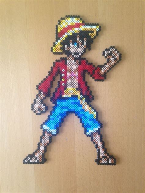 Hama Monkey D Luffy Perler Bead Art Hama Art Bead Art